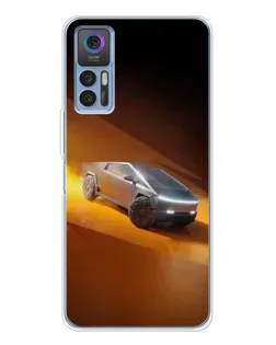 Чохол для TCL 30 з картинкою «Cybertruck у пустелі»