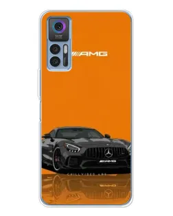 Чохол для TCL 30 з картинкою «Помаранчевий Mercedes AMG»