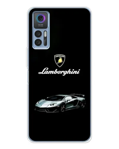 Чохол для TCL 30 з картинкою «Логотип Lamborghini класика»