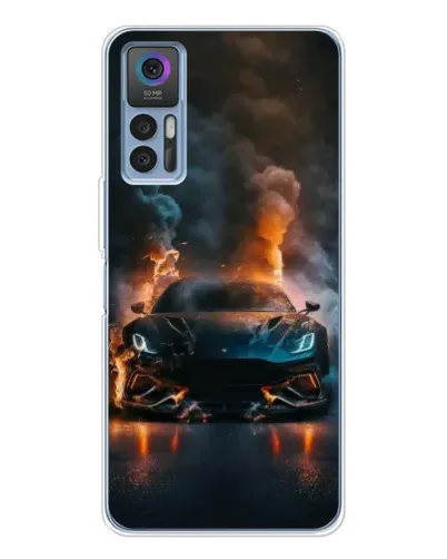 Чохол для TCL 30 з картинкою «Lamborghini димна естетика»