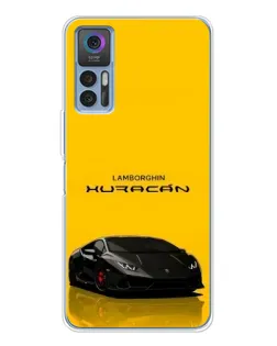 Чохол для TCL 30 з картинкою «Lamborghini Huracan чорний»