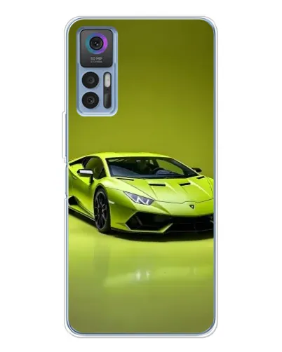 Чохол для TCL 30 з картинкою «Салатовий Lamborghini Huracan»