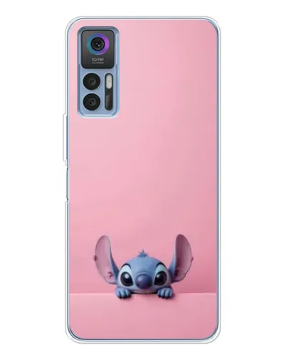 Чехол для TCL 30 с картинкой «Stitch выглядывает»