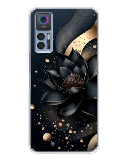 Чехол для TCL 30 с картинкой «Черный лотос» Чехол для TCL 30 с картинкой «Черный лотос»