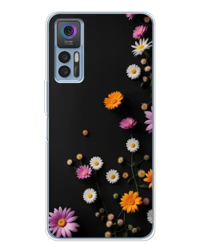 Чехол для TCL 30 с картинкой «Цветочная композиция»