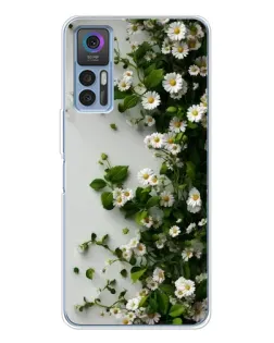 Чехол для TCL 30 с картинкой «Ветка мелких белых цветов» Чехол для TCL 30 с картинкой «Ветка мелких белых цветов»