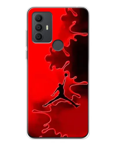 Чохол для TCL 306 з картинкою «Jordan Red Smoke»