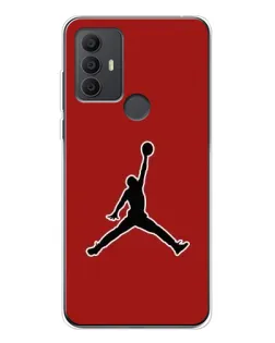 Чохол для TCL 306 з картинкою «Jordan Red Back»