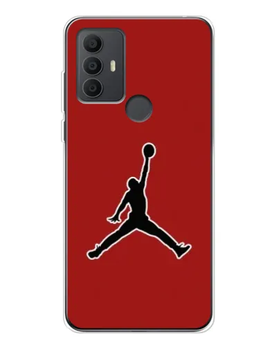 Чохол для TCL 306 з картинкою «Jordan Red Back»