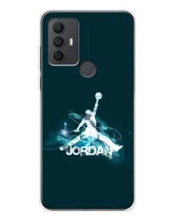 Чохол для TCL 306 з картинкою «Jordan Blue Fire»