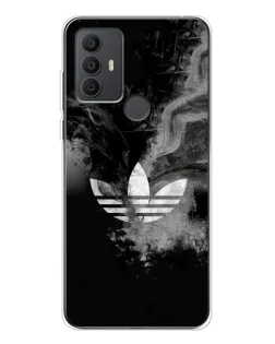 Чохол для TCL 306 з картинкою «Абстрактний дим Adidas»