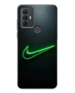 Чохол для TCL 306 з картинкою «Неоновий контур Nike»