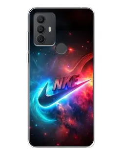 Чохол для TCL 306 з картинкою «Вогняний логотип Nike»