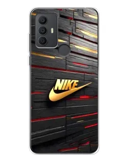 Чохол для TCL 306 з картинкою «Золотий Nike на металі»