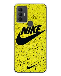 Чохол для TCL 306 з картинкою «Жовтий текстурний Nike»