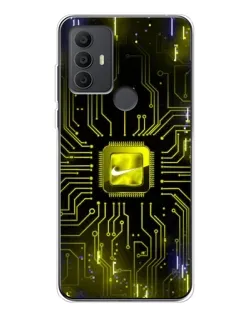 Чохол для TCL 306 з картинкою «Nike — золота іскра»