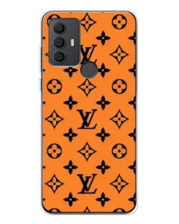 Чохол для TCL 306 з картинкою «Помаранчевий стиль LV»