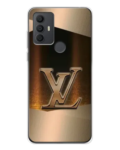 Чохол для TCL 306 з картинкою «LV — золоте сяйво»