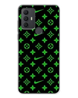 Чохол для TCL 306 з картинкою «Неоновий принт LV»