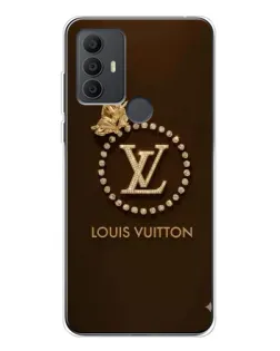Чохол для TCL 306 з картинкою «LV — золота печатка»