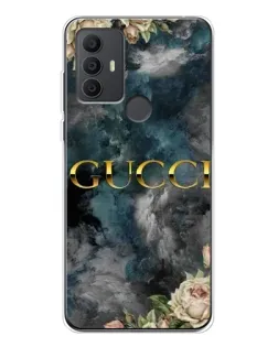 Чохол для TCL 306 з картинкою «Абстрактні квіти Gucci»