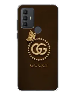 Чохол для TCL 306 з картинкою «Gucci — золотий метелик»