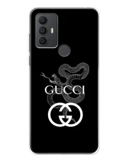 Чохол для TCL 306 з картинкою «Gucci — срібна змія»
