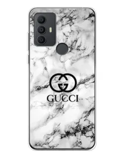 Чохол для TCL 306 з картинкою «Gucci — мармуровий шик»