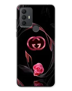 Чохол для TCL 306 з картинкою «Gucci — неонова троянда»