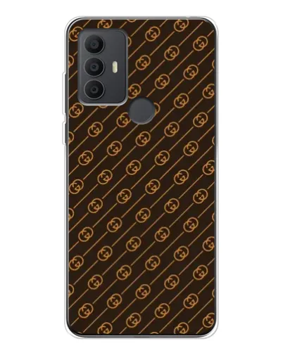 Чохол для TCL 306 з картинкою «Gucci — золоті діагоналі»