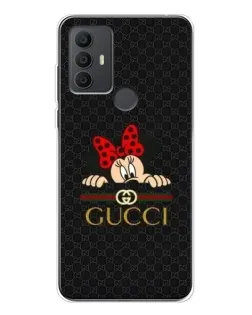 Чохол для TCL 306 з картинкою «Мінні Маус Gucci — чорний»