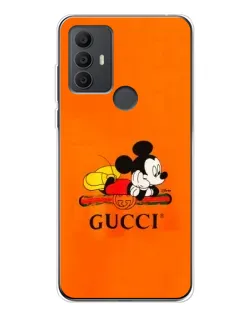 Чехол для TCL 306 с картинкой «Микки Маус Gucci — оранж»