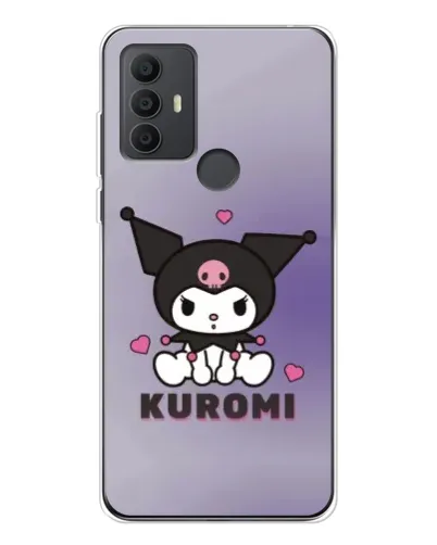 Чехол для TCL 306 с картинкой «Kuromi — фиолетовый арт»