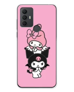 Чехол для TCL 306 с картинкой «My Melody и Kuromi» Чехол для TCL 306 с картинкой «My Melody и Kuromi»