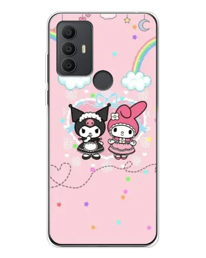Чехол для TCL 306 с картинкой «My Melody и Kuromi»