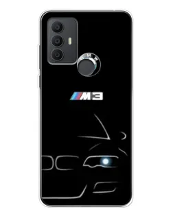 Чехол для TCL 306 с картинкой «Минималистичный принт BMW M3»
