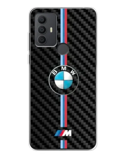 Чехол для TCL 306 с картинкой «Эмблема BMW и карбон» Чехол для TCL 306 с картинкой «Эмблема BMW и карбон»