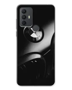 Чехол для TCL 306 с картинкой «Эмблема BMW — макро»