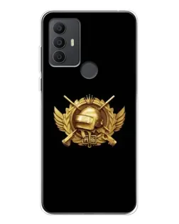 Чохол для TCL 306 з картинкою «PUBG — помаранчевий градієнт»