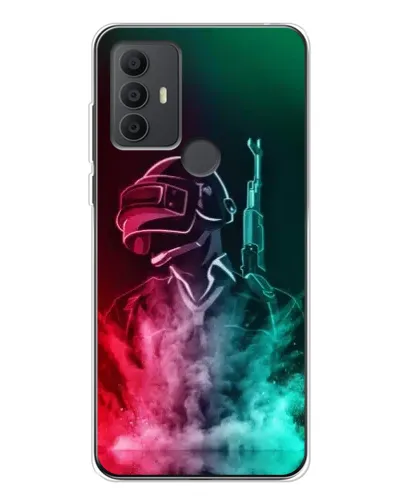 Чохол для TCL 306 з картинкою «PUBG — вогняний воїн»