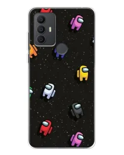 Чохол для TCL 306 з картинкою «Космічний патерн Among Us»
