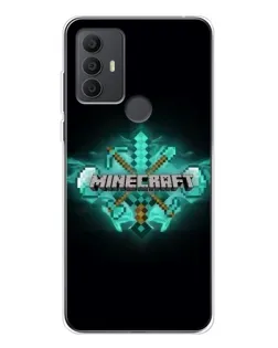 Чохол для TCL 306 з картинкою «Minecraft Diamond лого»