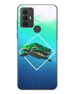 Чохол для TCL 306 з картинкою «Черепаха Minecraft» Чохол для TCL 306 з картинкою «Черепаха Minecraft»