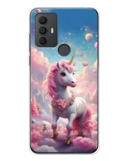 Чохол для TCL 306 з картинкою «Єдиноріг серед хмар»