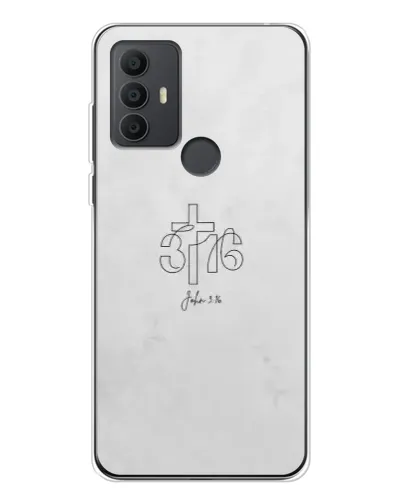 Чохол для TCL 306 з картинкою «Івана 3:16 Хрест»