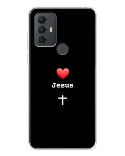 Чохол для TCL 306 з картинкою «Серце - Jesus»