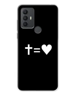 Чохол для TCL 306 з картинкою «Хрест та Серце»