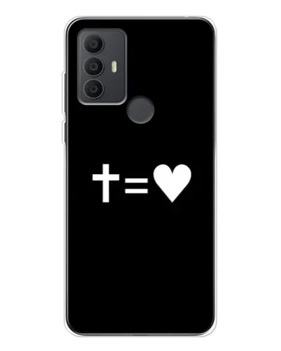 Чохол для TCL 306 з картинкою «Хрест та Серце»