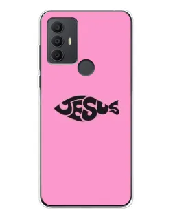 Чохол для TCL 306 з картинкою «Рожевий символ Jesus»