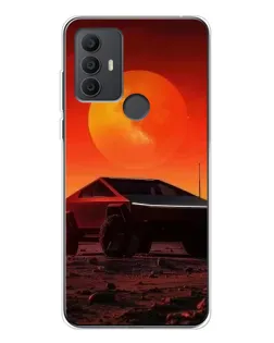 Чохол для TCL 306 з картинкою «Cybertruck на Марсі»